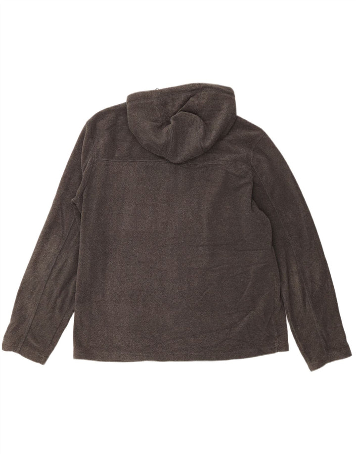 MOUNTAIN WAREHOUSE Мужской свитер с капюшоном на молнии, большой серый полиэстер