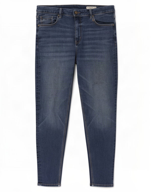 Marks & Spencer Womens Ivy Skinny Jeans UK 20 2XL W38 L28 Blue Cotton