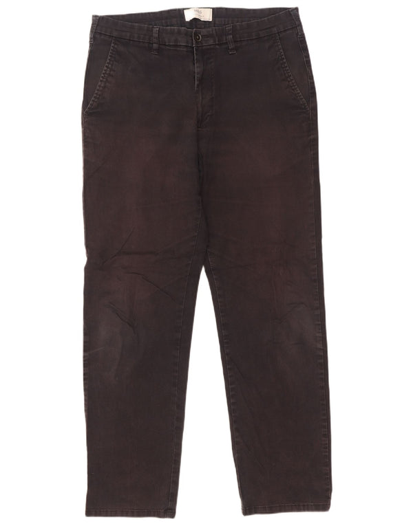 Мужские прямые брюки-чиносы Marks & Spencer W34 L31 черные