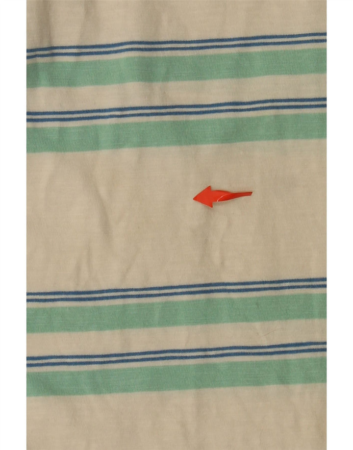 FARAH Мужская футболка из хлопка среднего размера с белой полоской