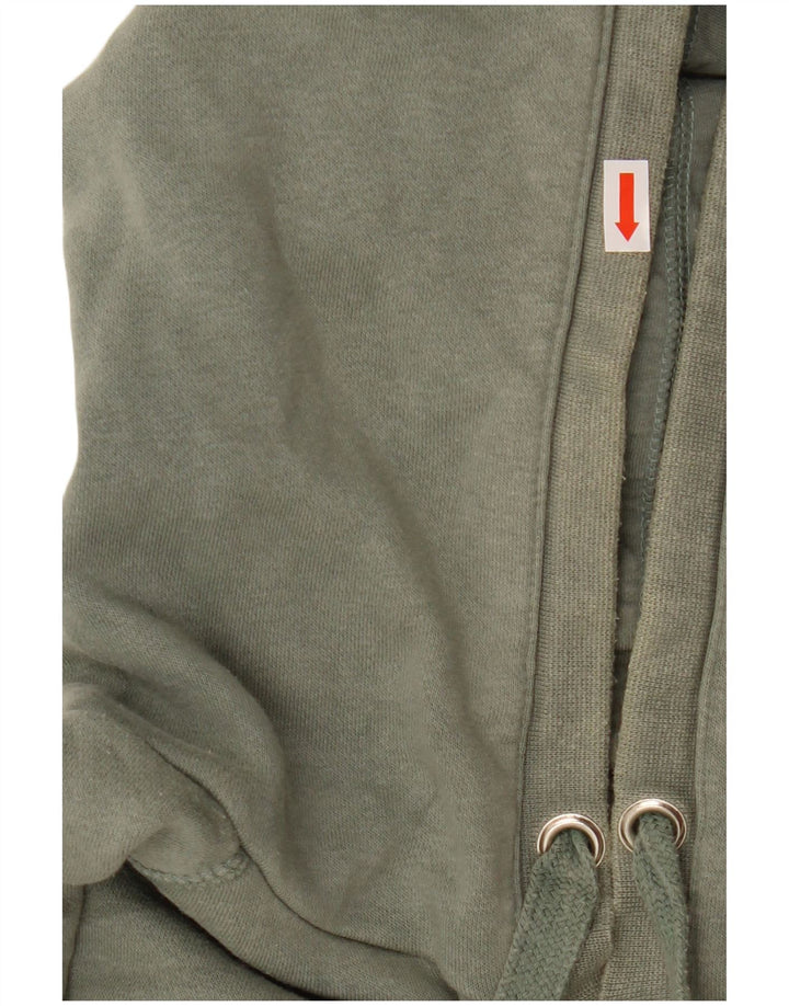 HURLEY Женский джемпер с капюшоном с рисунком UK 14, средний зеленый хлопок