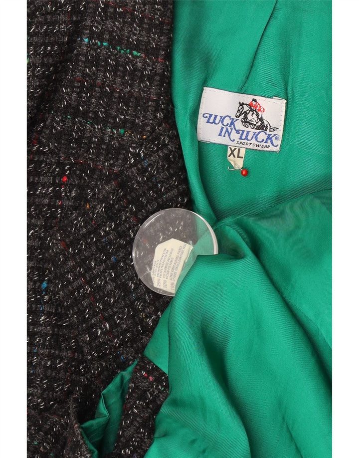 Мужской пиджак Luck in Luck на 3 пуговицах, Великобритания, 42 XL, серый, шерстяной в крапинку