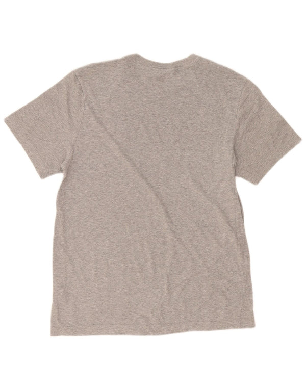 Мужская футболка Nike The Tee Top из хлопка среднего серого цвета