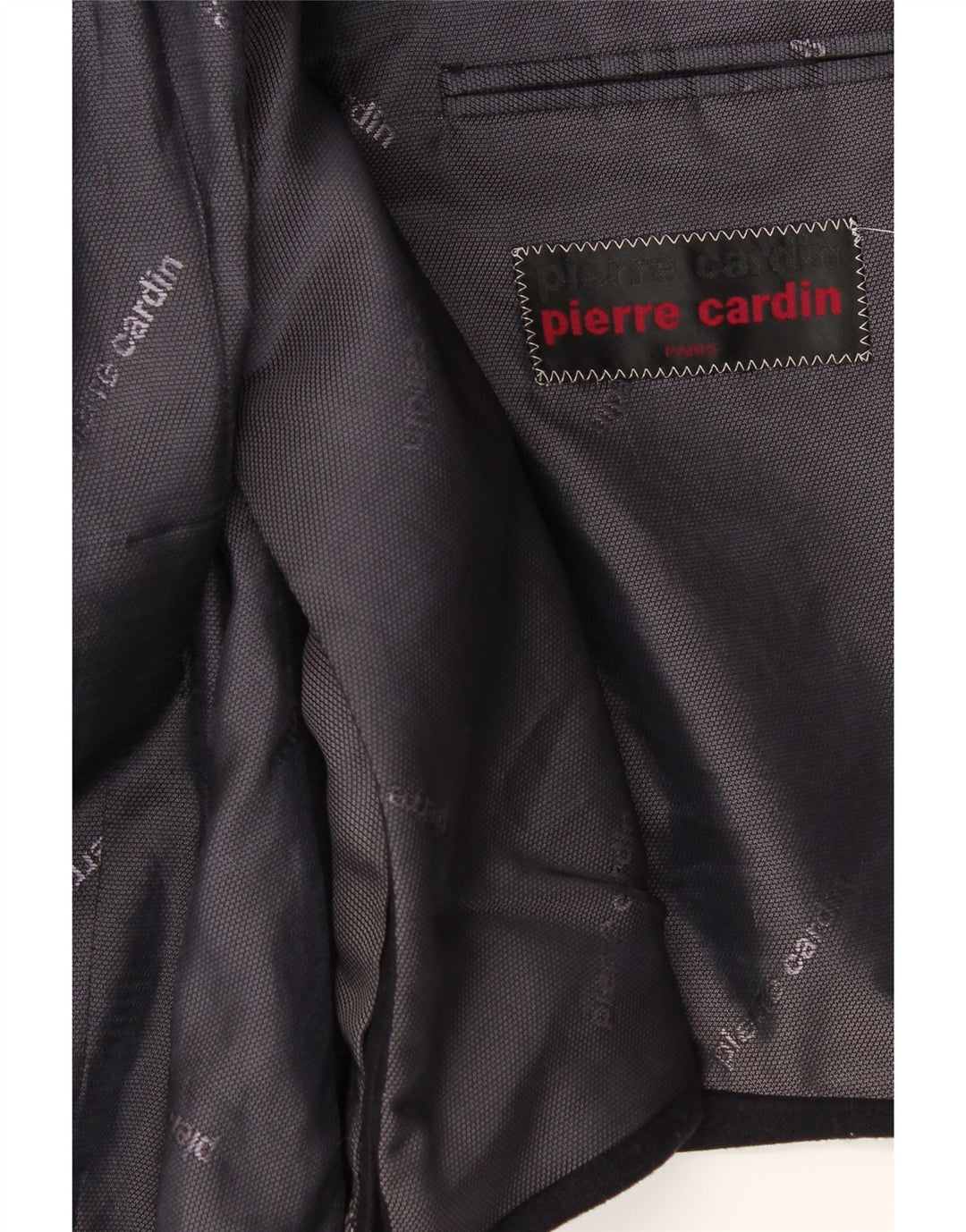 PIERRE CARDIN Mens 2 Button Blazer Jacket UK 40 Large Navy Blue Vintage Pierre Cardin and Second-Hand Pierre Cardin from Messina Hembry 