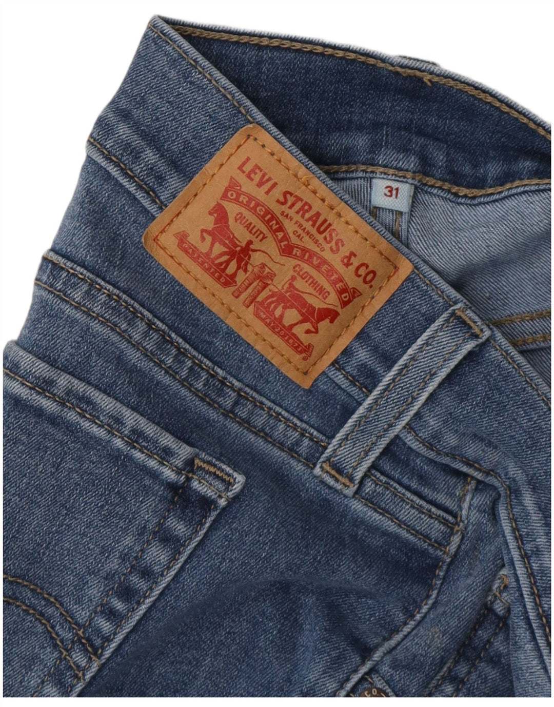 Женские джинсы-капри LEVI'S W31 L21 синие