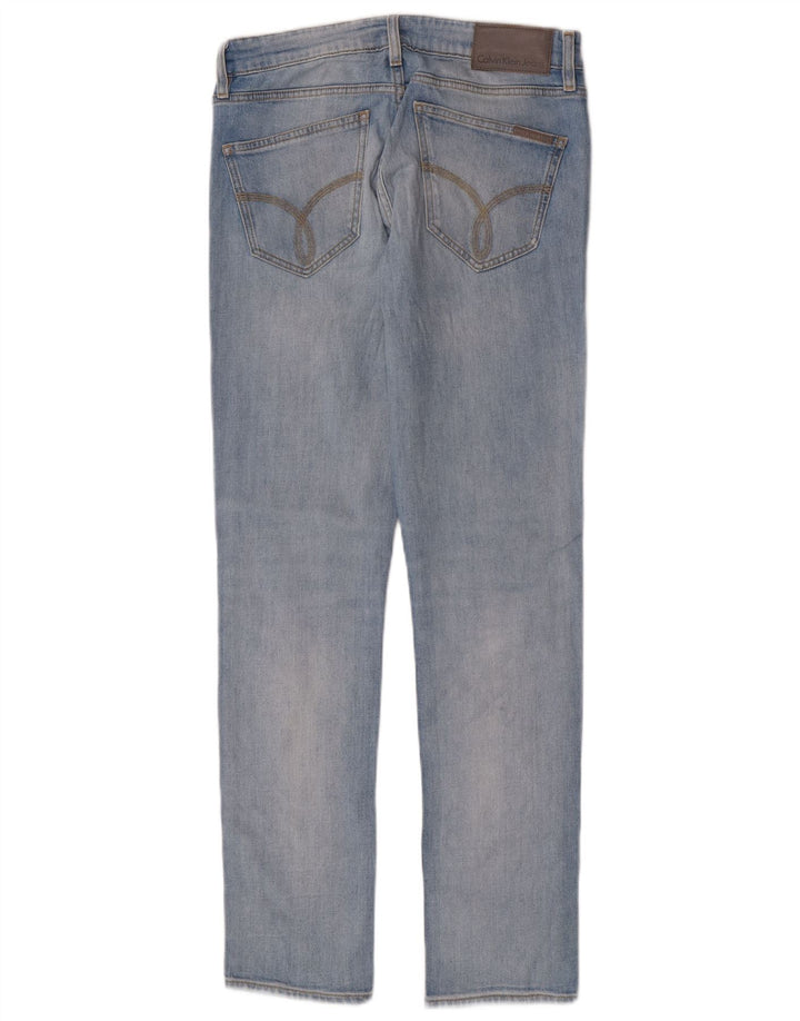 Мужские узкие джинсы Calvin Klein W31 L32, синий хлопок