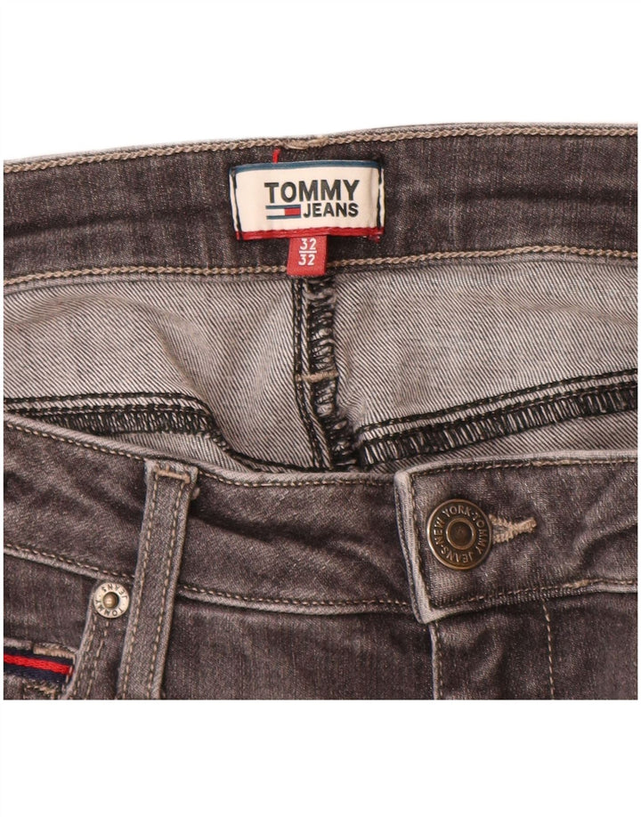 TOMMY HILFIGER Женские джинсы скинни W32 L30 Серый хлопок