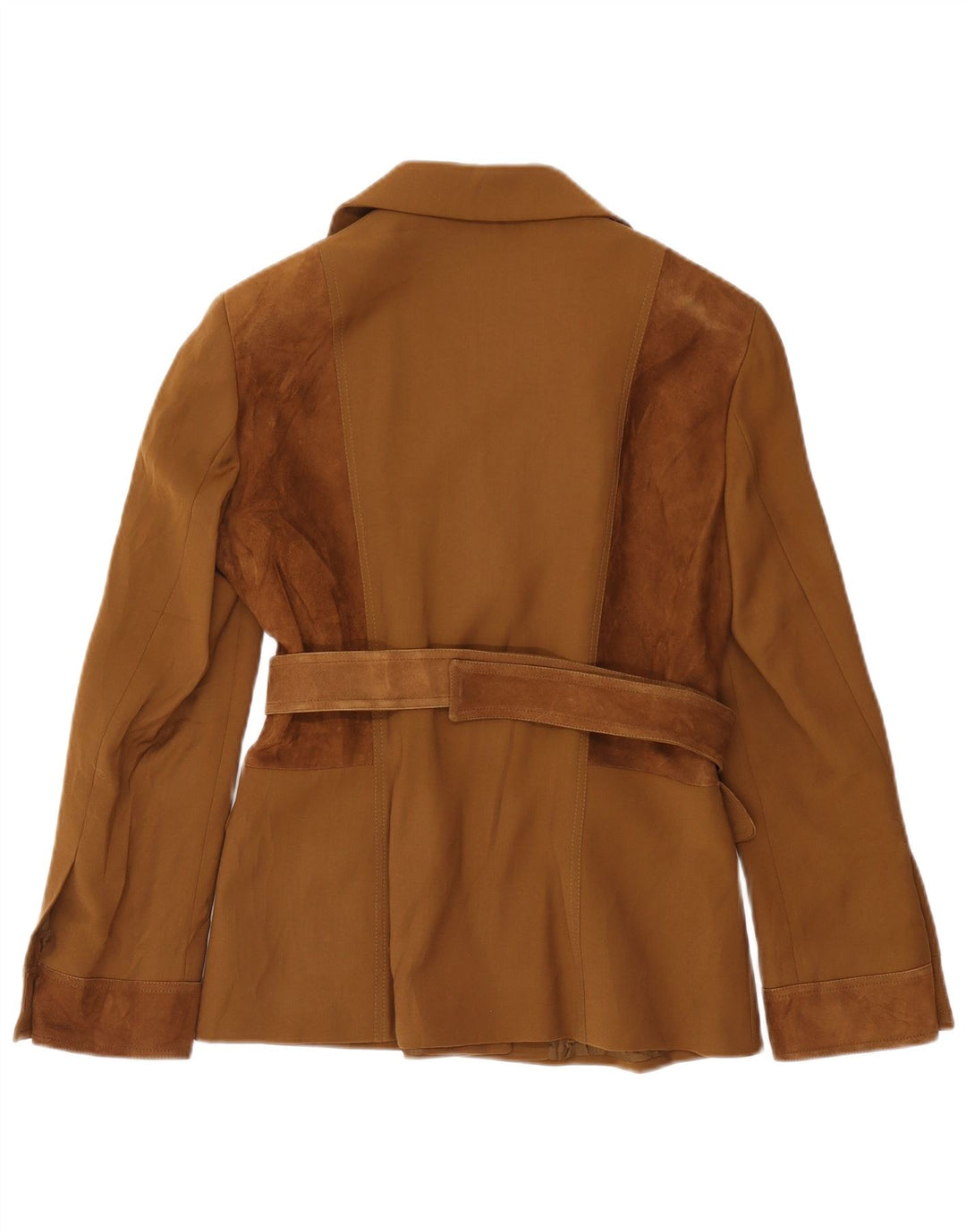 Женский пиджак Paola Antonini UK 16, большой, коричневый, шерстяной