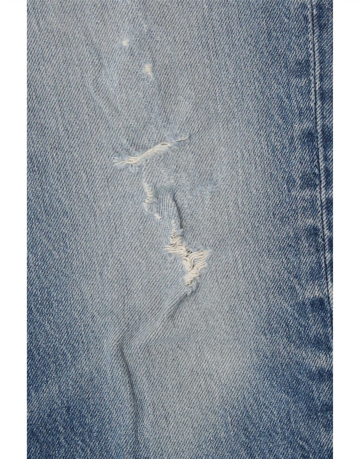 Мужские потертые прямые джинсы Levi's W32 L30, синий хлопок
