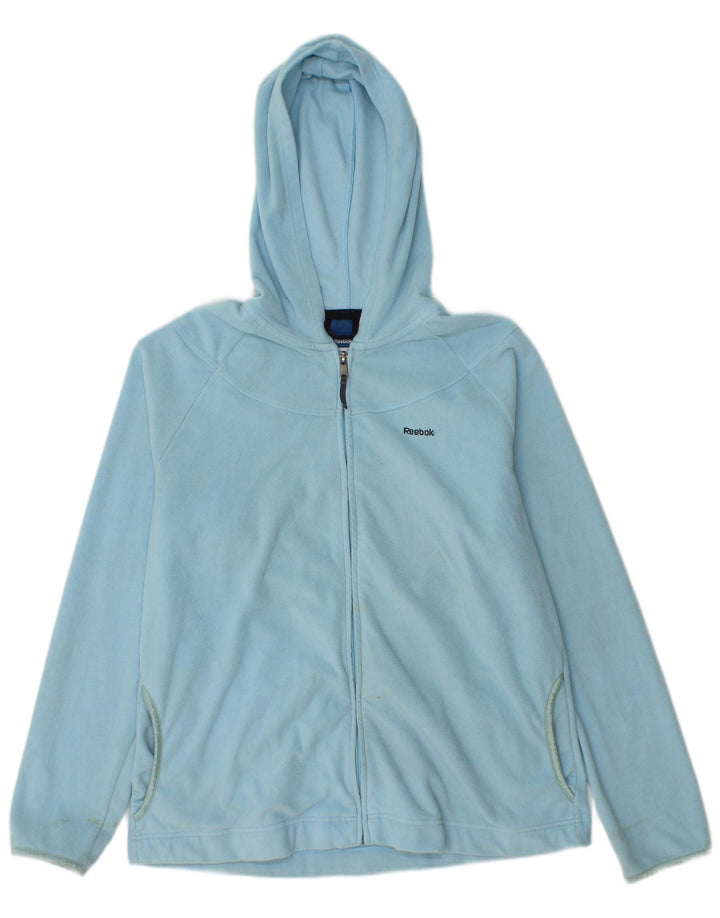Женская флисовая куртка Reebok с капюшоном UK 18 XL, синяя, полиэстер