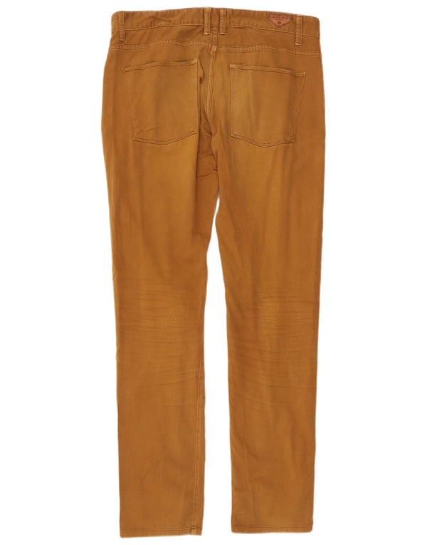 Мужские узкие повседневные брюки Zara EU 46 XL W36 L34 коричневые хлопковые