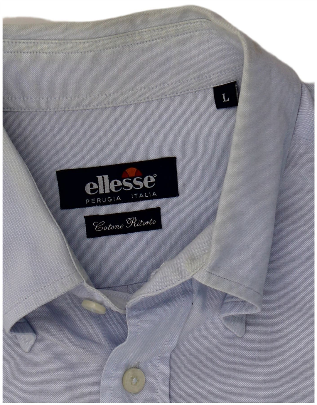 Мужская рубашка Ellesse, большая синяя хлопковая