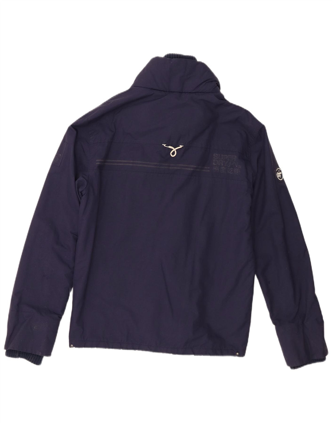 Женская ветровка Superdry Windtrekker UK 10, маленькая, темно-синяя