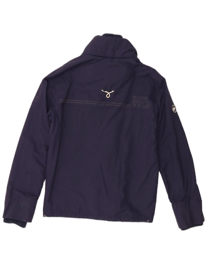Женская ветровка Superdry Windtrekker UK 10, маленькая, темно-синяя