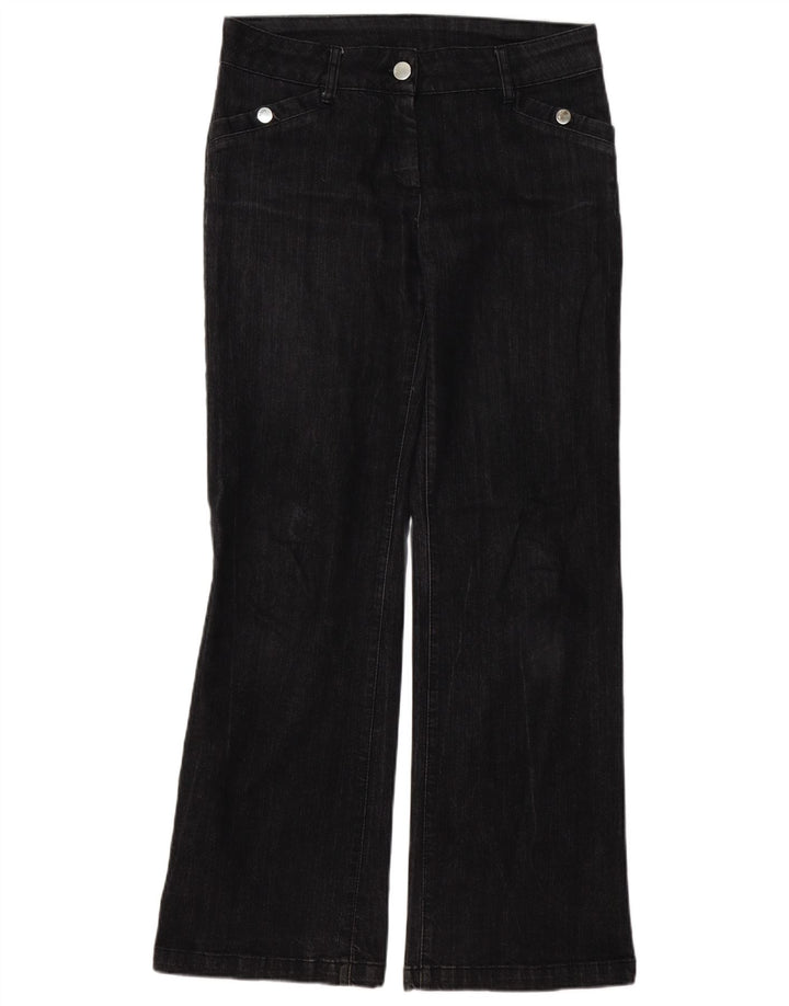 Женские джинсы WALLIS Bootcut UK 12, средние W32 L32, черный хлопок