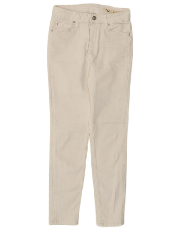 Женские джинсы скинни Marks & Spencer The Ivy UK 8, маленькие W26 L26, белый хлопок