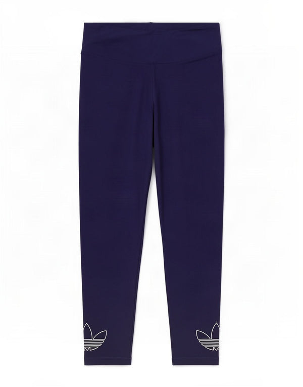 Женские леггинсы Adidas с рисунком UK 28/30 3XL Темно-синие, хлопок
