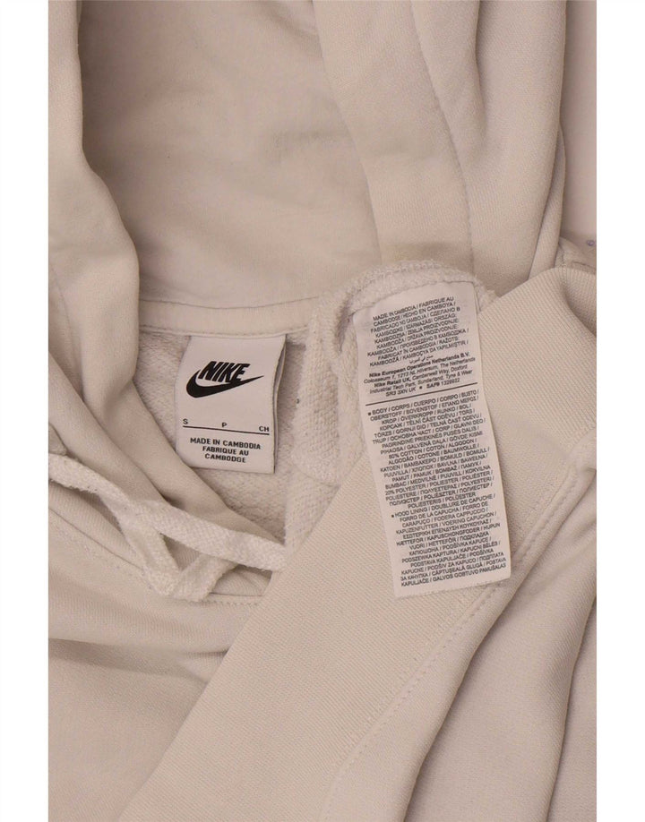 Мужской джемпер с капюшоном Nike, маленький белый, хлопковый