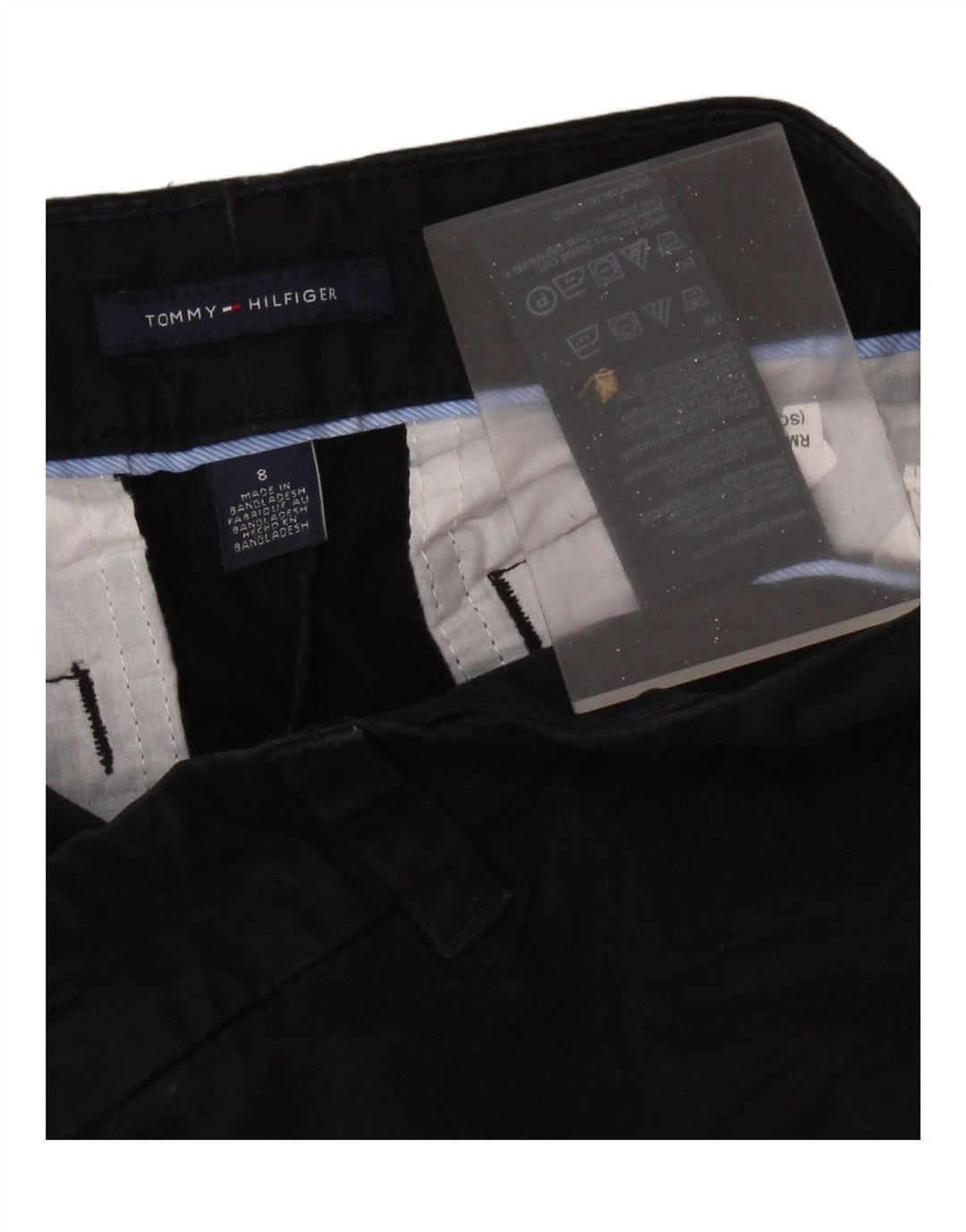 TOMMY HILFIGER Женские шорты чинос US 8 Medium W32 Черные хлопковые