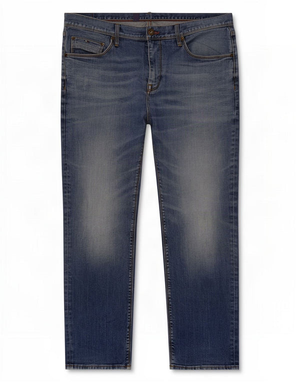 Мужские прямые джинсы Tommy Hilfiger Denton W38 L30, синий хлопок