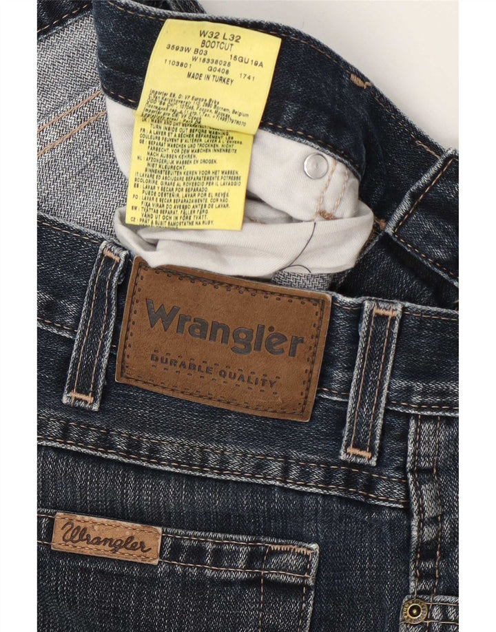 Мужские джинсы Wrangler Bootcut W32 L32 Темно-синие, хлопок
