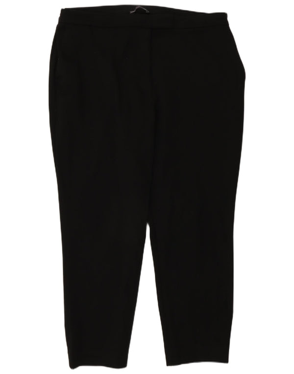 Женские укороченные брюки узкого кроя Marks & Spencer UK 20 2XL W40 L27 черные