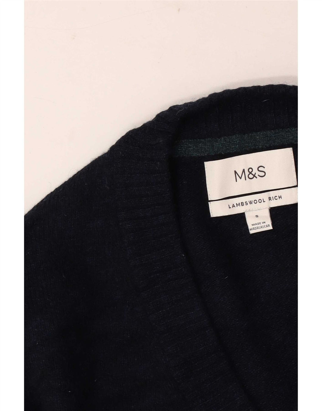 Мужской кардиган-свитер Marks & Spencer, маленький, темно-синий