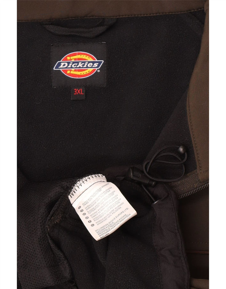 Мужская ветровка Dickies UK 46 3XL Хаки Полиэстер с цветными блоками
