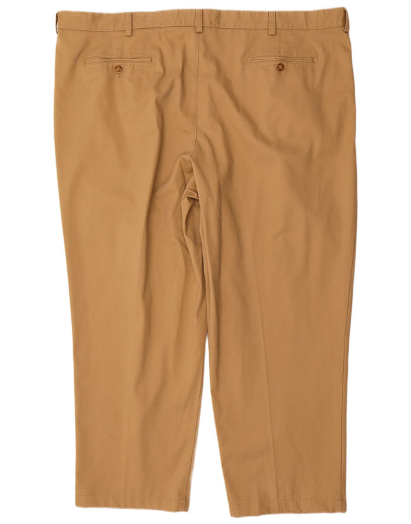 Мужские классические костюмные брюки L.L.Bean с привязками W46 L28, бежевый хлопок