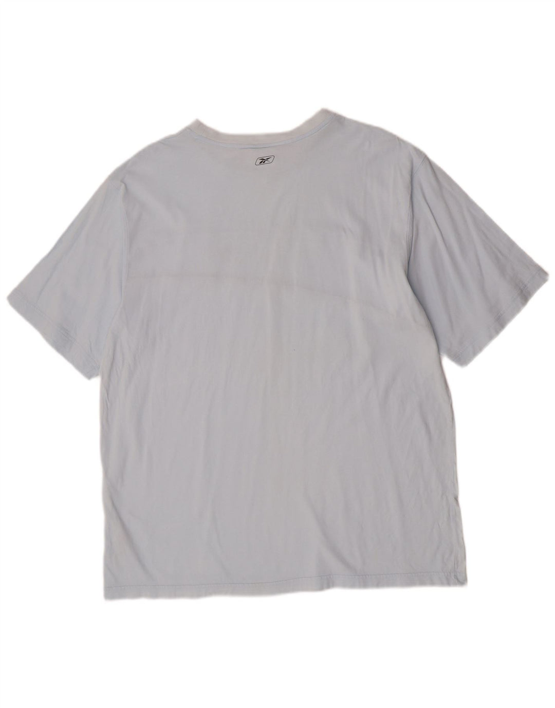 Мужская футболка с рисунком Reebok, 2XL, синяя, хлопок