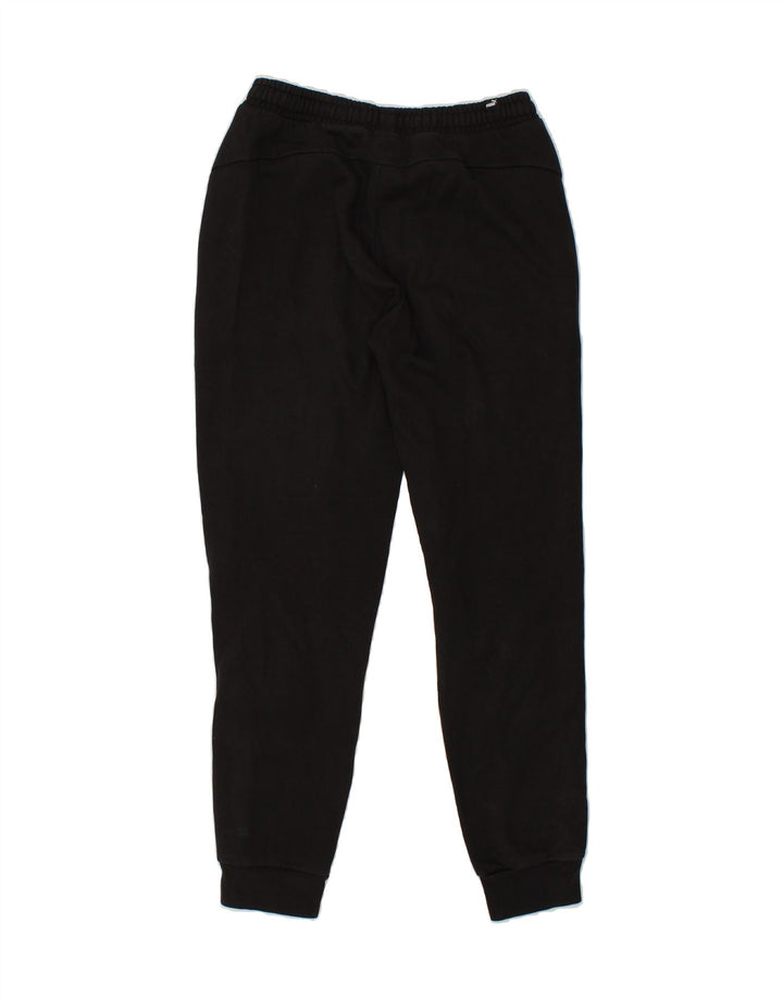 PUMA Mens Graphic Tracksuit Trousers Joggers Small  Black Vintage Puma and Second-Hand Puma from Messina Hembry 