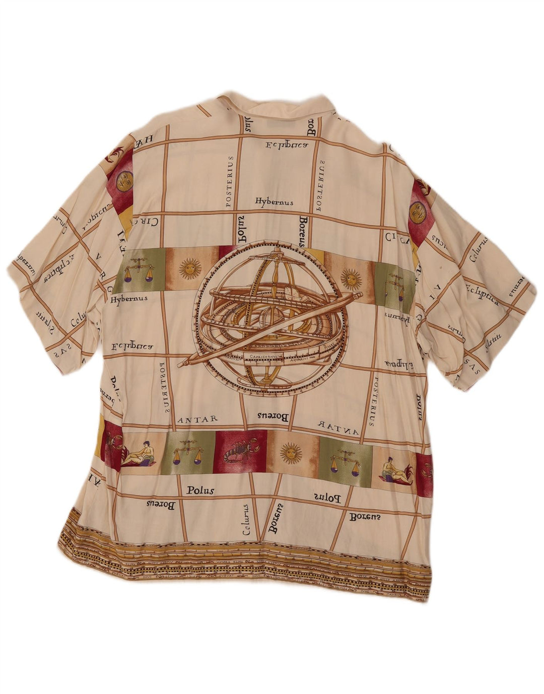 MARCELLO CIONI Женская блузка-рубашка с рисунком IT 48 XL Off White Colourblock