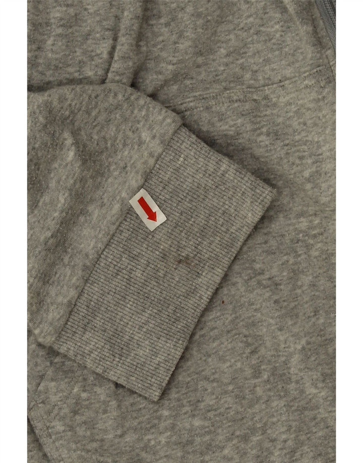Мужской свитер с капюшоном на молнии Calvin Klein, хлопковый цвет среднего серого цвета