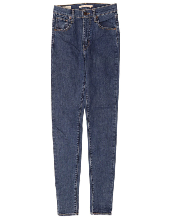 Женские джинсы суперскинни Levi's Mile High W26 L32, синий хлопок