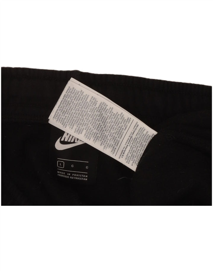 Мужские спортивные брюки с графическим рисунком NIKE, джоггеры, большие черные хлопковые брюки