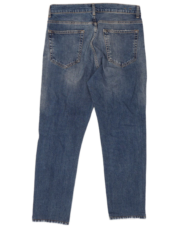 Мужские укороченные джинсы Zara EU 42, большие W32 L26, синие, хлопок