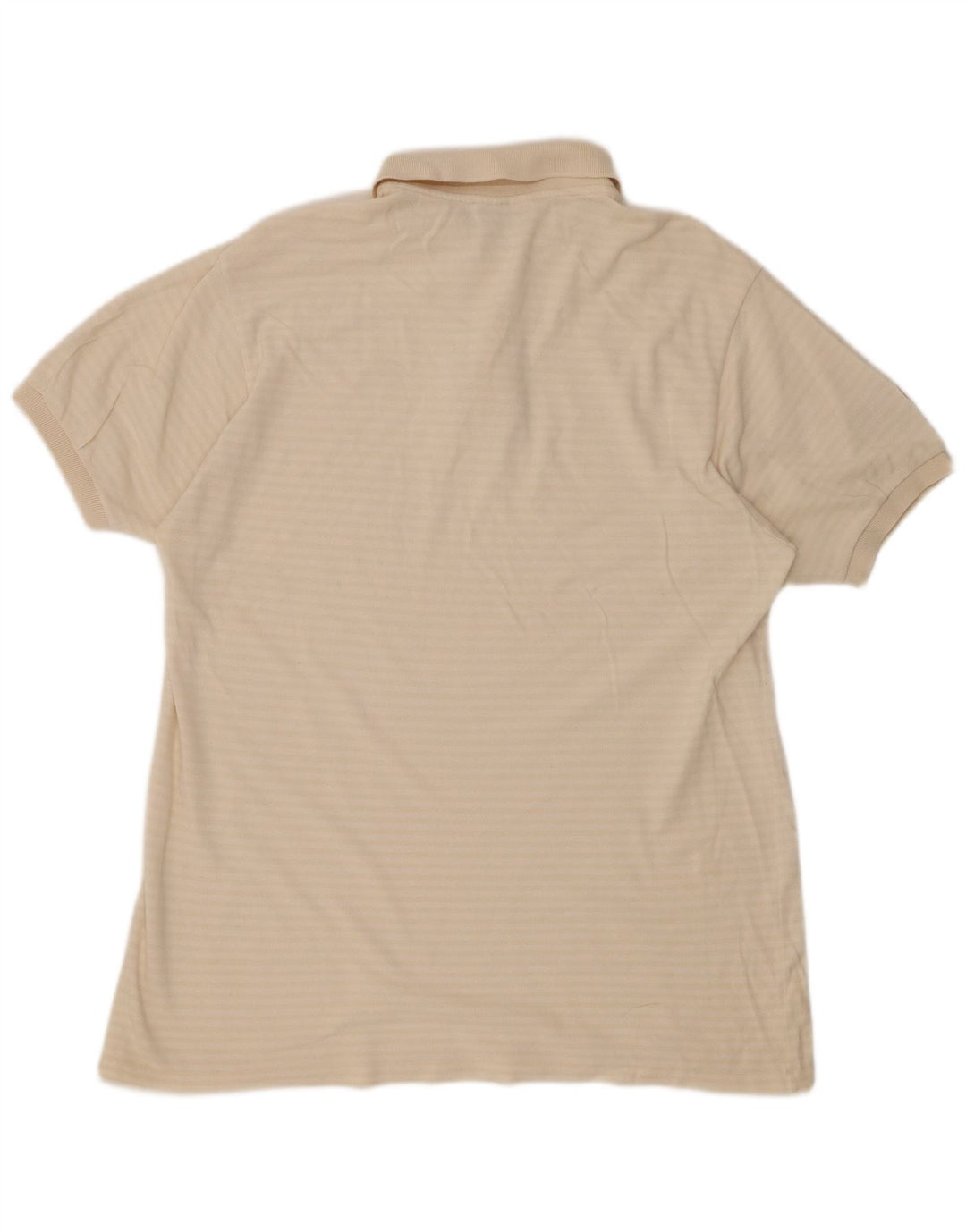 Мужская рубашка-поло LACOSTE, размер 7, 2XL, хлопок в белую полоску