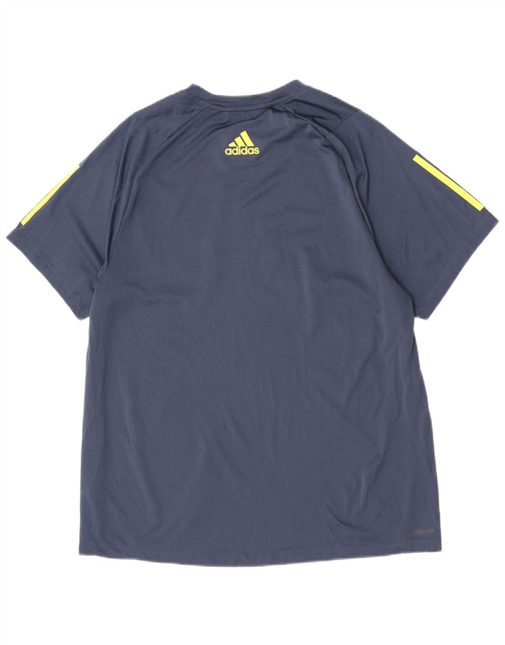 Мужская футболка Adidas Regular с графическим рисунком, большой темно-синий цветной блок
