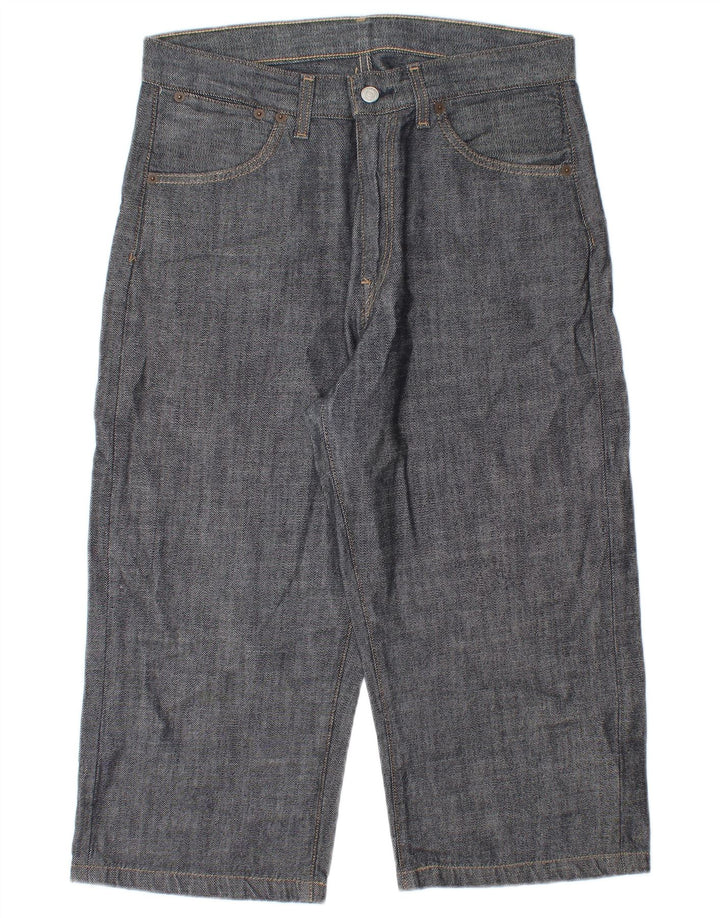 Мужские джинсы-капри LEVI'S W32 L20 темно-синие