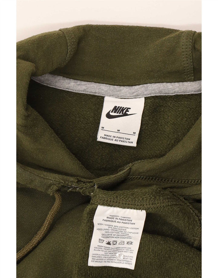 Мужской джемпер с капюшоном Nike среднего размера, хаки, хлопок