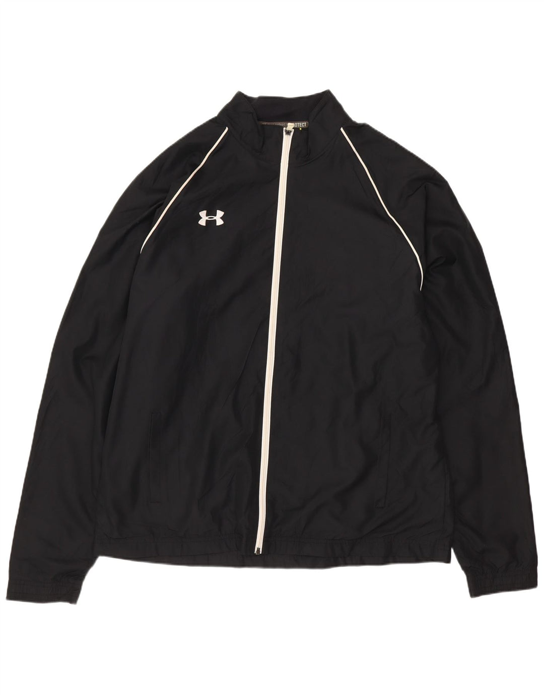 Мужской спортивный костюм UNDER ARMOR, верхняя куртка, большой черный полиэстер