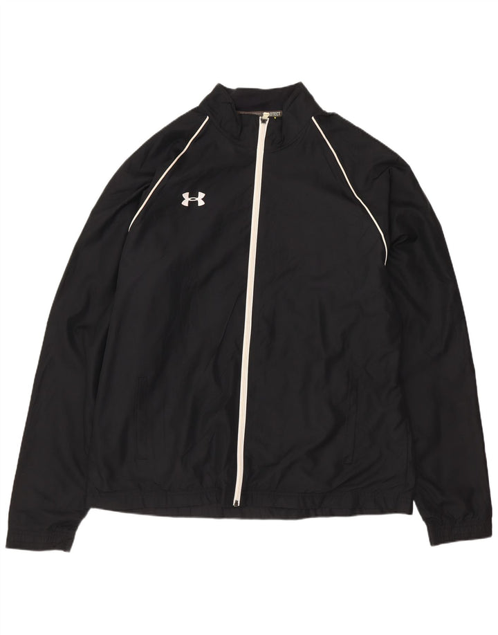 Мужской спортивный костюм UNDER ARMOR, верхняя куртка, большой черный полиэстер