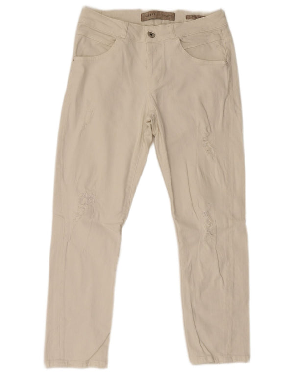 Женские узкие джинсы Guess W27 L26, белый хлопок