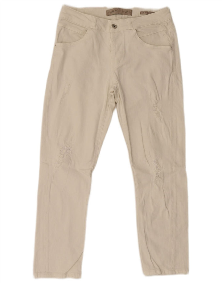 Женские узкие джинсы Guess W27 L26, белый хлопок