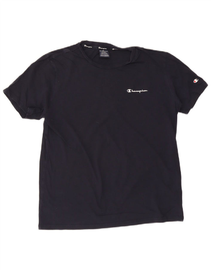 Мужская футболка CHAMPION, большой темно-синий хлопок