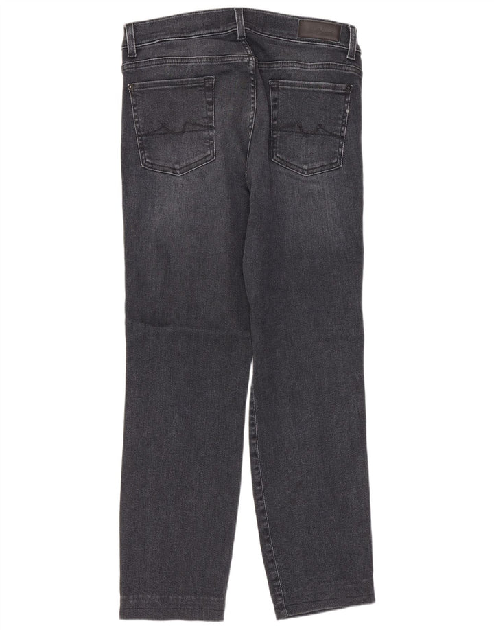 Женские прямые джинсы 7 For All Mankind W30 L27 Темно-синие