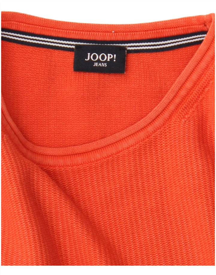 Мужской свитер JOOP с круглым вырезом, маленький оранжевый