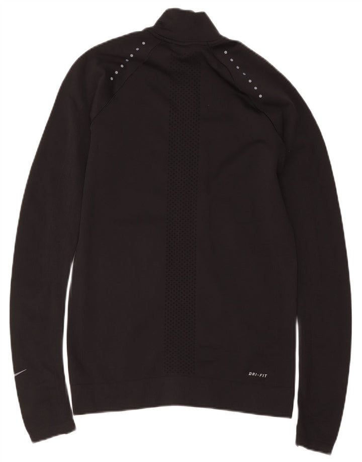 Женская спортивная куртка Nike Dri Fit UK 10, маленькая, черный нейлон