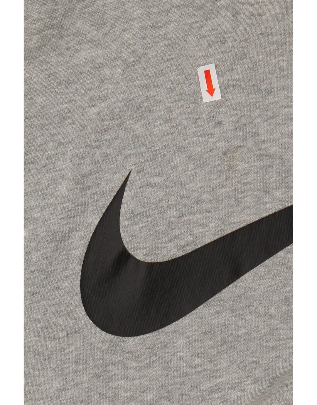 Мужской джемпер с капюшоном с графическим рисунком Nike, хлопковый джемпер среднего серого цвета с крапинками