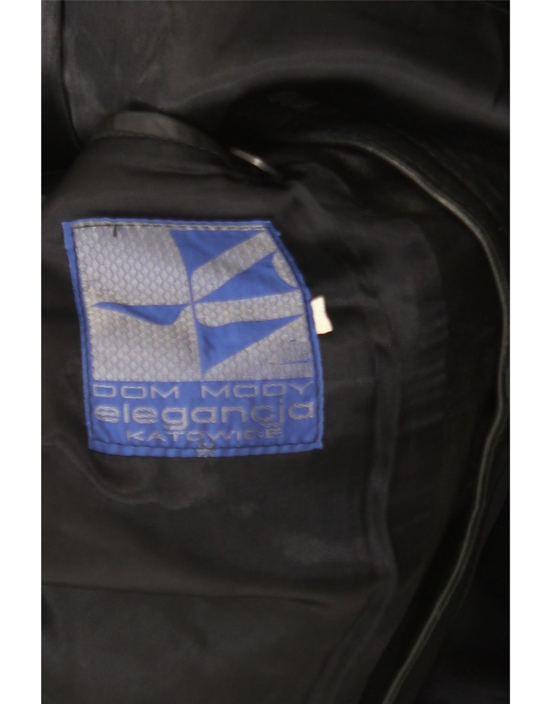 Мужская кожаная куртка VINTAGE UK 38 средний черный